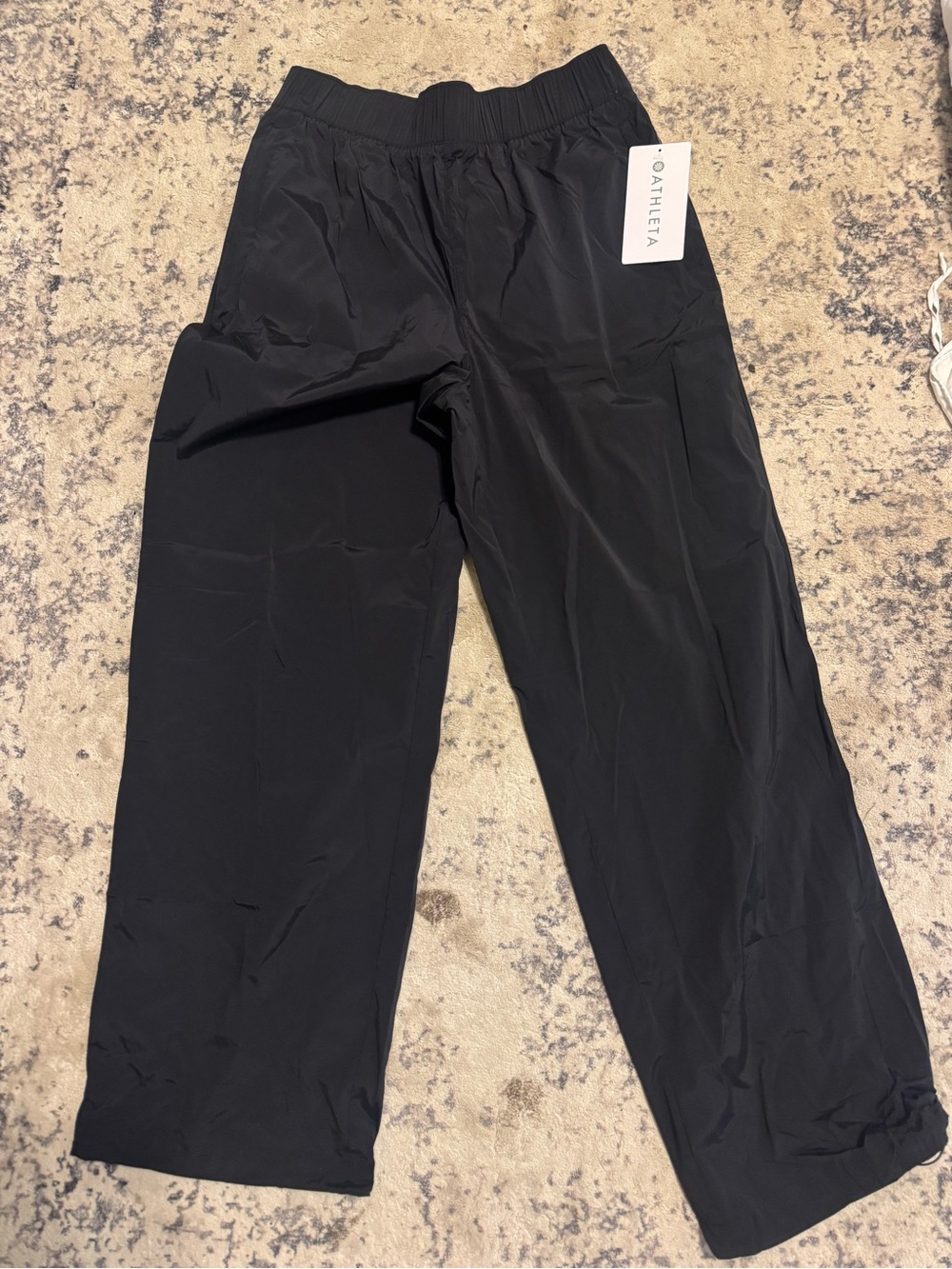 Athleta Black Straight-Leg Active Pants